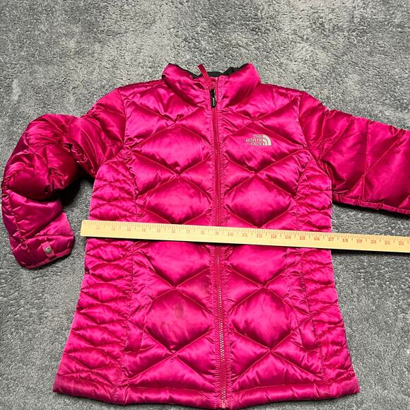 The North Face Coat Kids Youth Large 14-16 Pink 550 Down Puffer Jacket - Picture 11 of 12